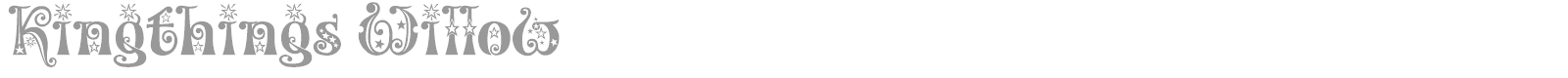 Kingthings Willow font preview